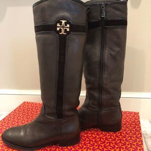 Tory Burch Alaina 30mm Boot tumbled leather Brown